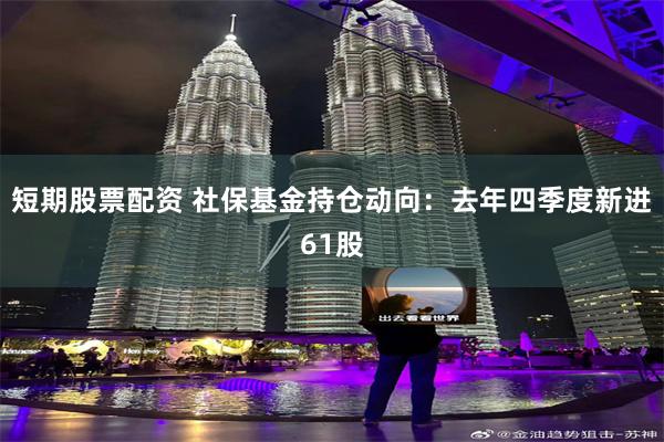 短期股票配资 社保基金持仓动向：去年四季度新进61股
