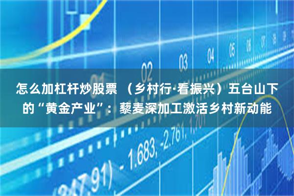 怎么加杠杆炒股票 （乡村行·看振兴）五台山下的“黄金产业”：藜麦深加工激活乡村新动能