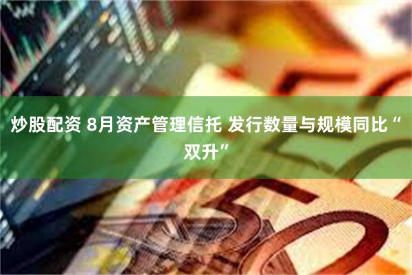 炒股配资 8月资产管理信托 发行数量与规模同比“双升”